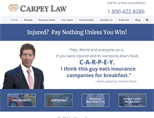 Tablet Screenshot of carpeylaw.com